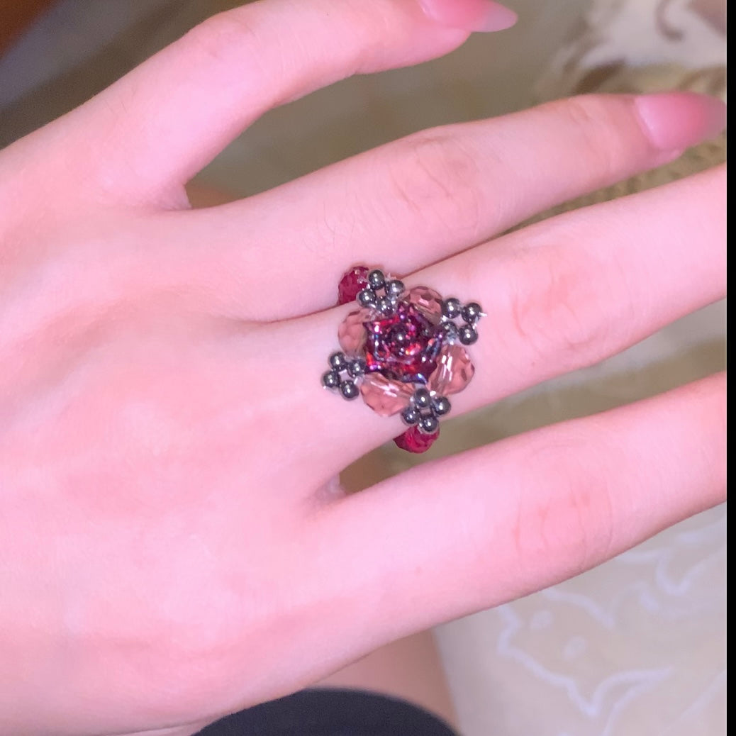 Pulsera de aguamarina y perla hecha a mano