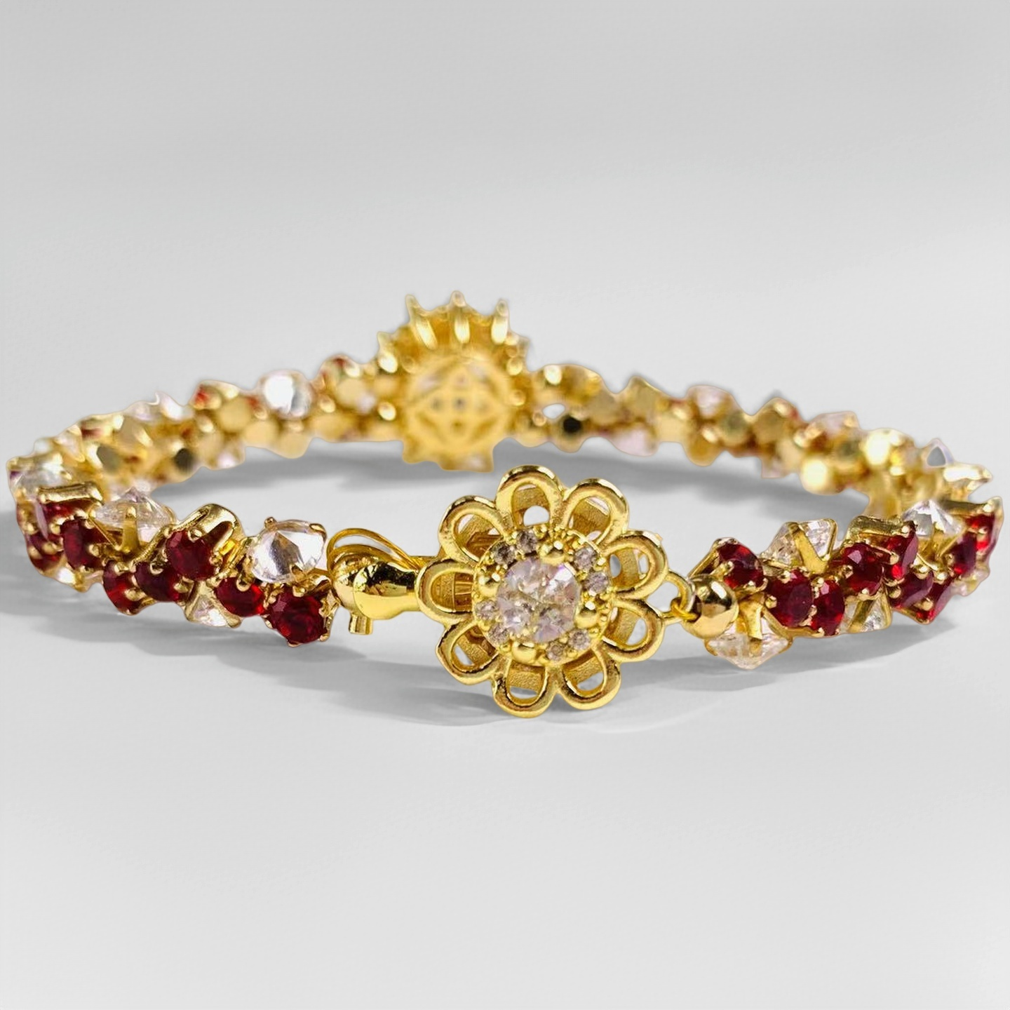 Pulsera de aguamarina y perla hecha a mano