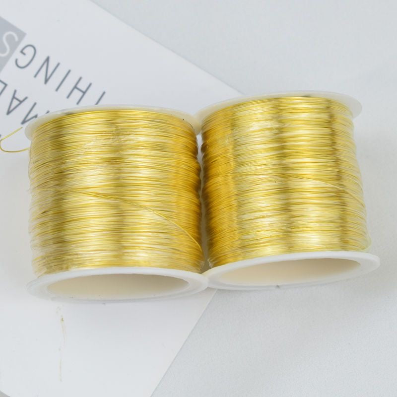 100 Meters Large Roll Color-Retaining Copper Wire, Non-Fading & Anti-Oxidation