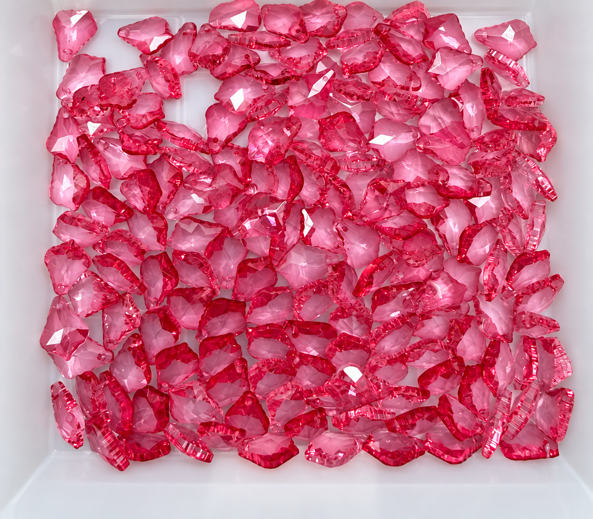 Maple Leaf Teardrop Crystal Beads for Handmade Flower Crafting