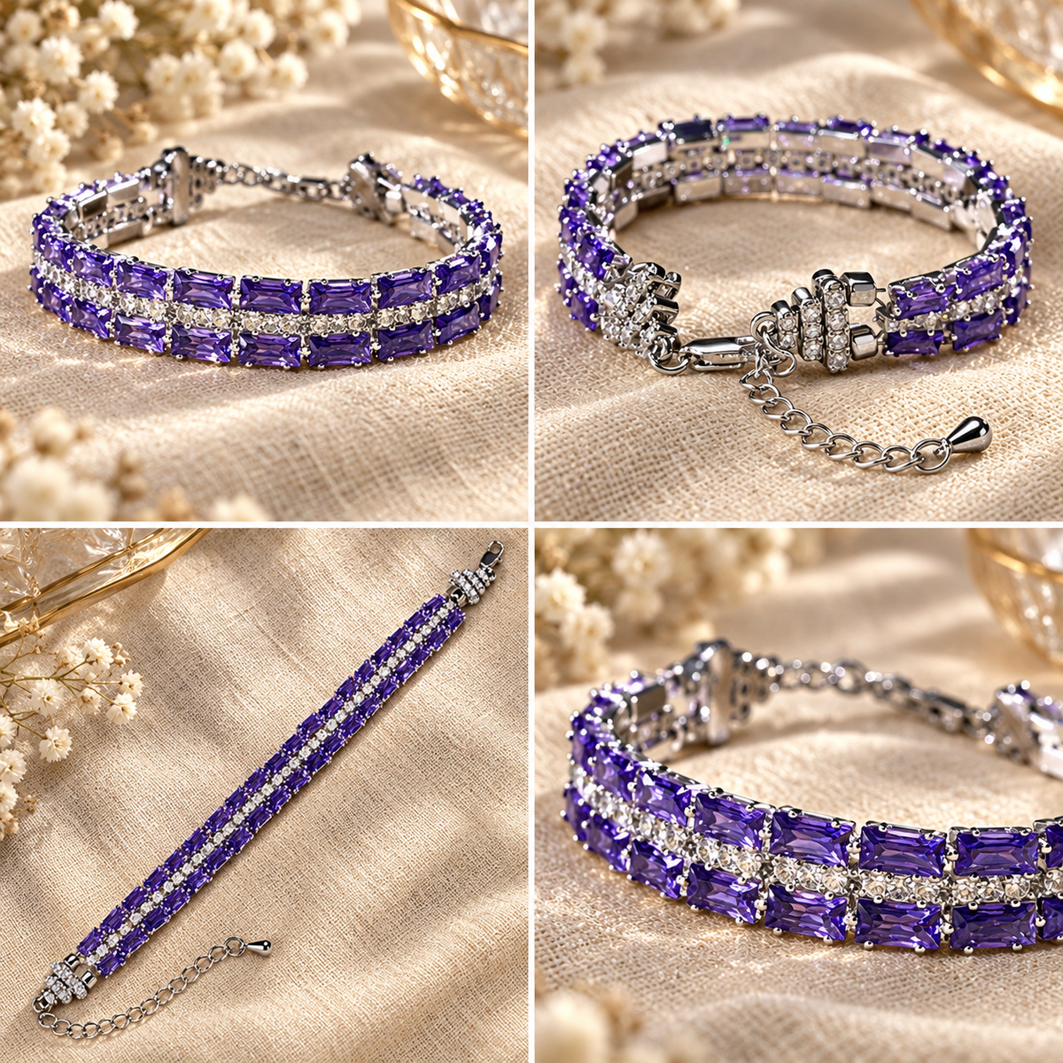 OneMillet Zirconia Bracelet Kit–M1010 All-in-One DIY Kit Handmade Jewelry Material Kit