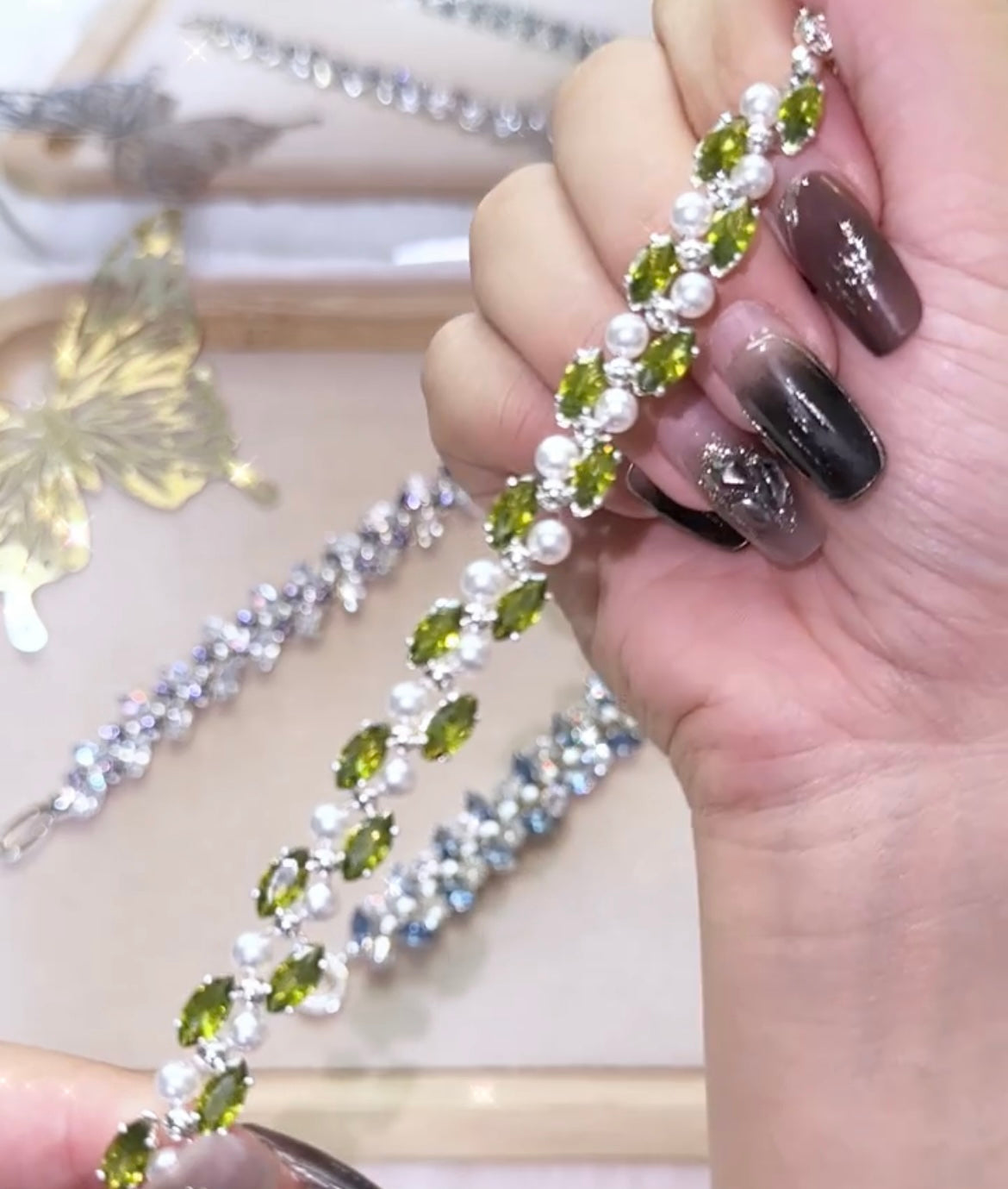 Kit-M48 Marquise Zircon Bracelet DIY Kit