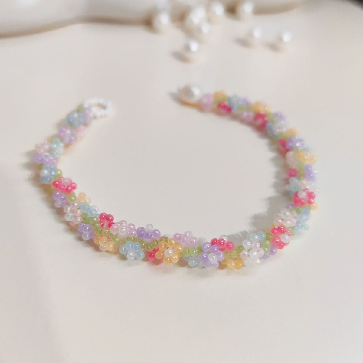 Handcrafted Rice Bead Bracelet