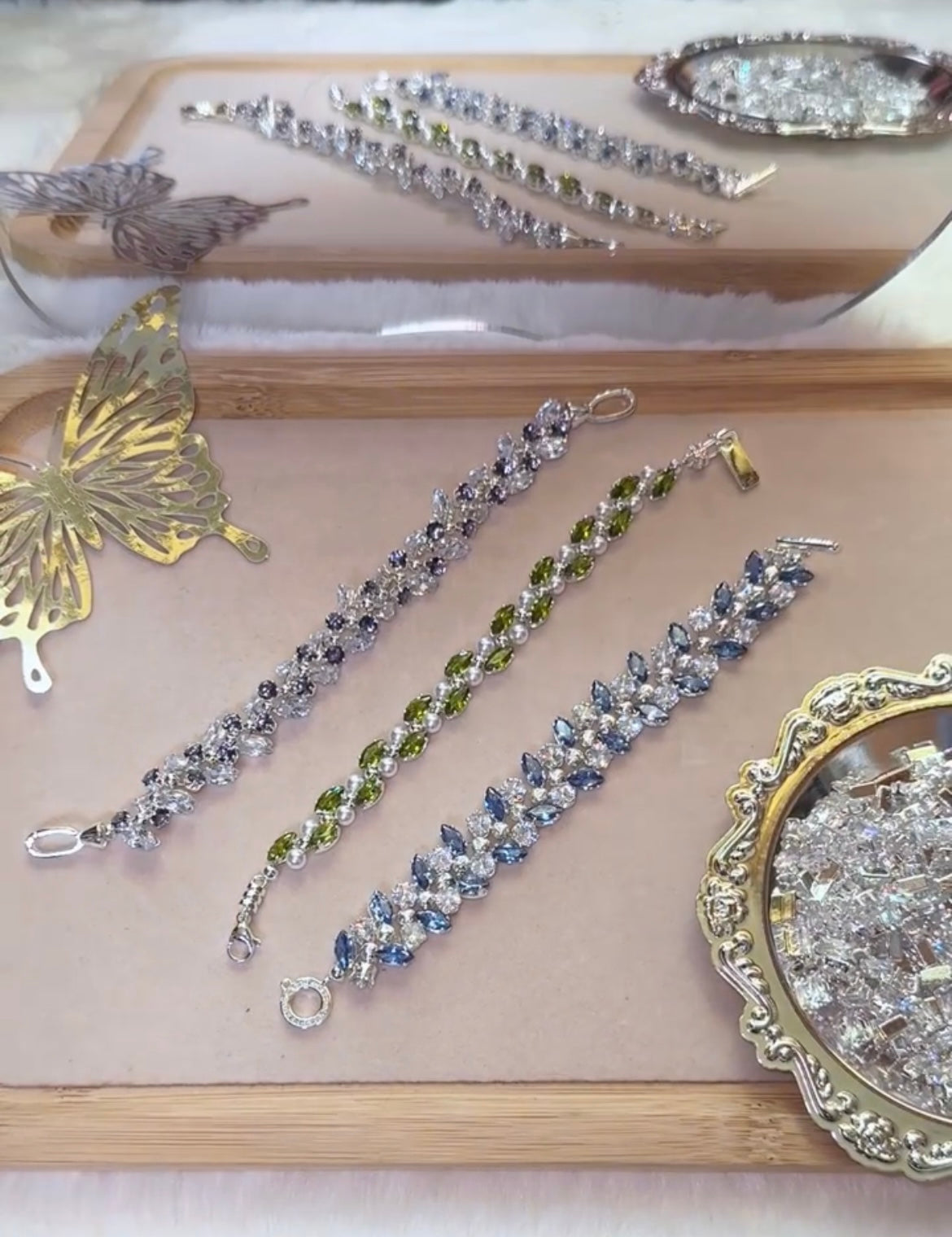 Kit-M47 Marquise Zircon Bracelet DIY Kit