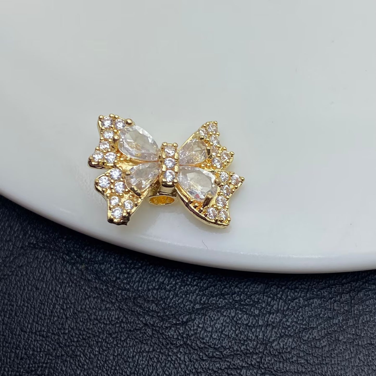 Butterfly Zircon Spacer Beads for Jewelry Making – Sparkling Crystal Charms for DIY Bracelets