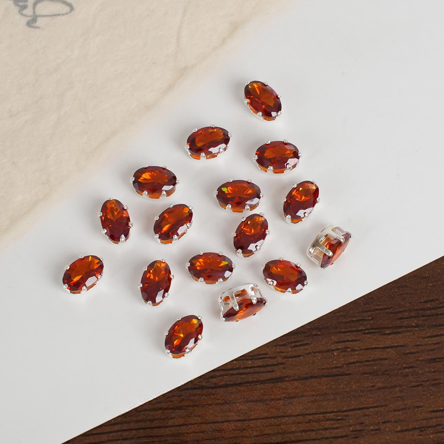 Oval Zircon Zirconia Beads DIY Accessories 5*7MM