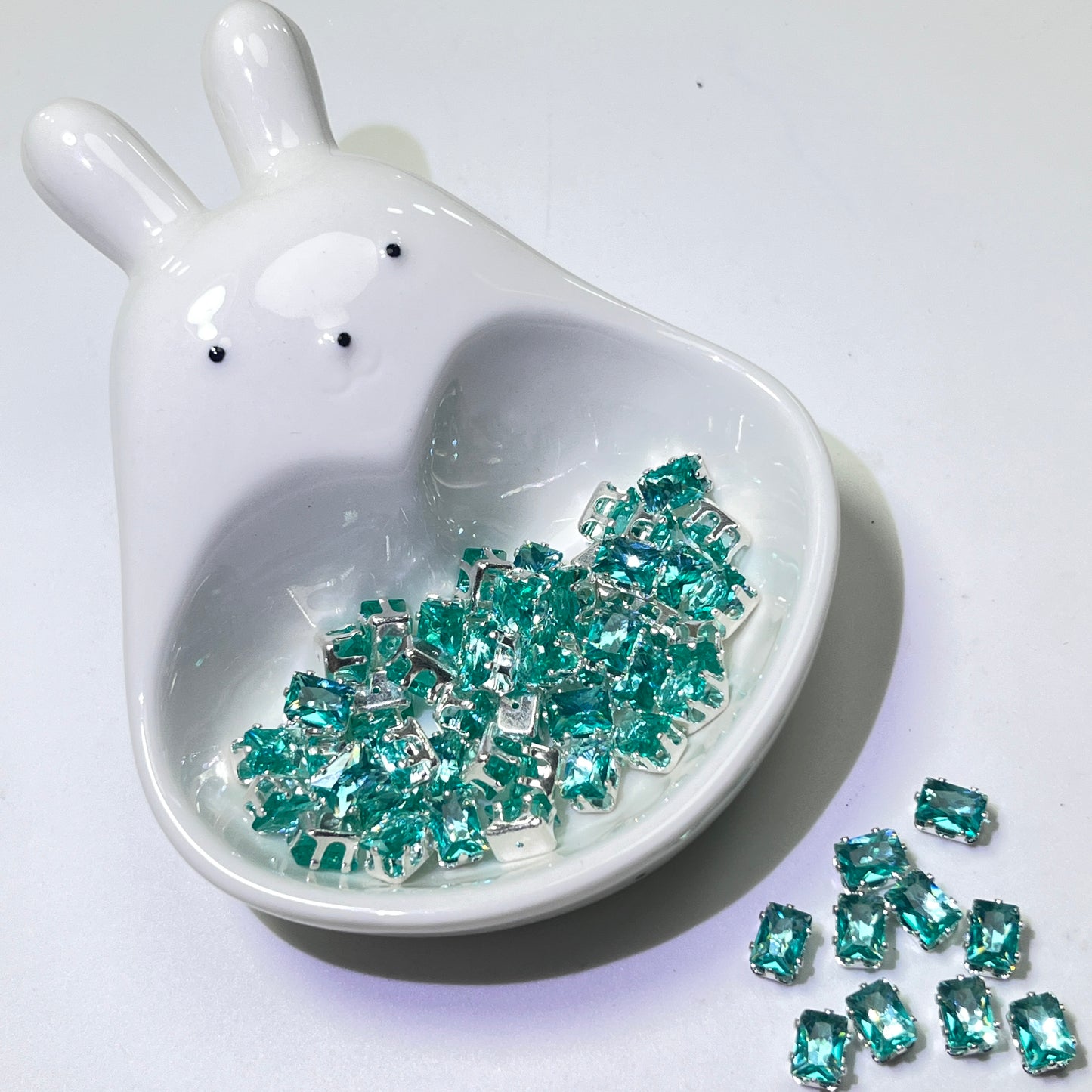 OneMillet Rectangle Zircon Beads 5*7MM