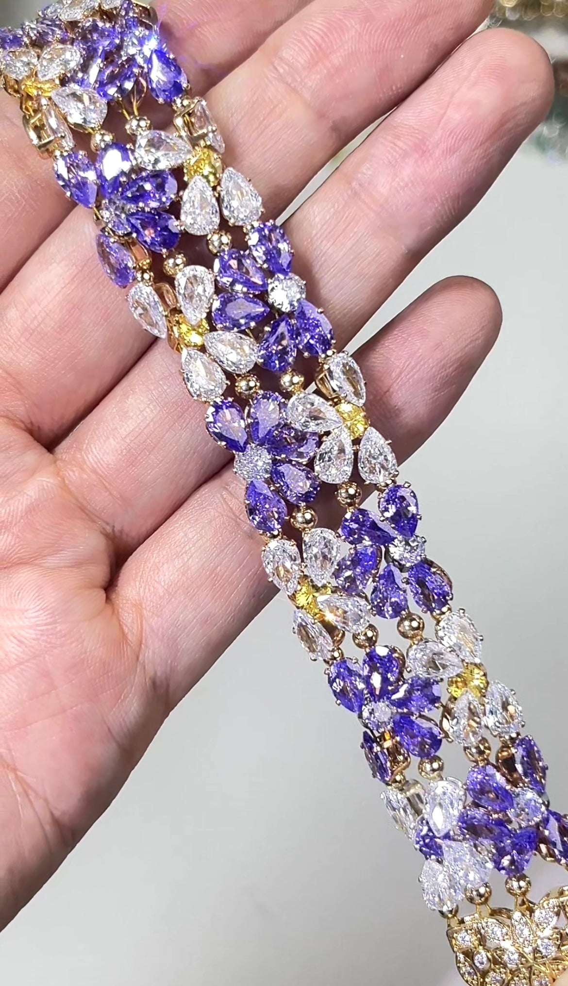 Pulsera de aguamarina y perla hecha a mano