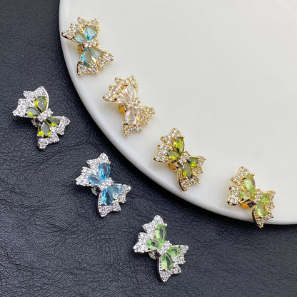 Butterfly Zircon Spacer Beads for Jewelry Making – Sparkling Crystal Charms for DIY Bracelets