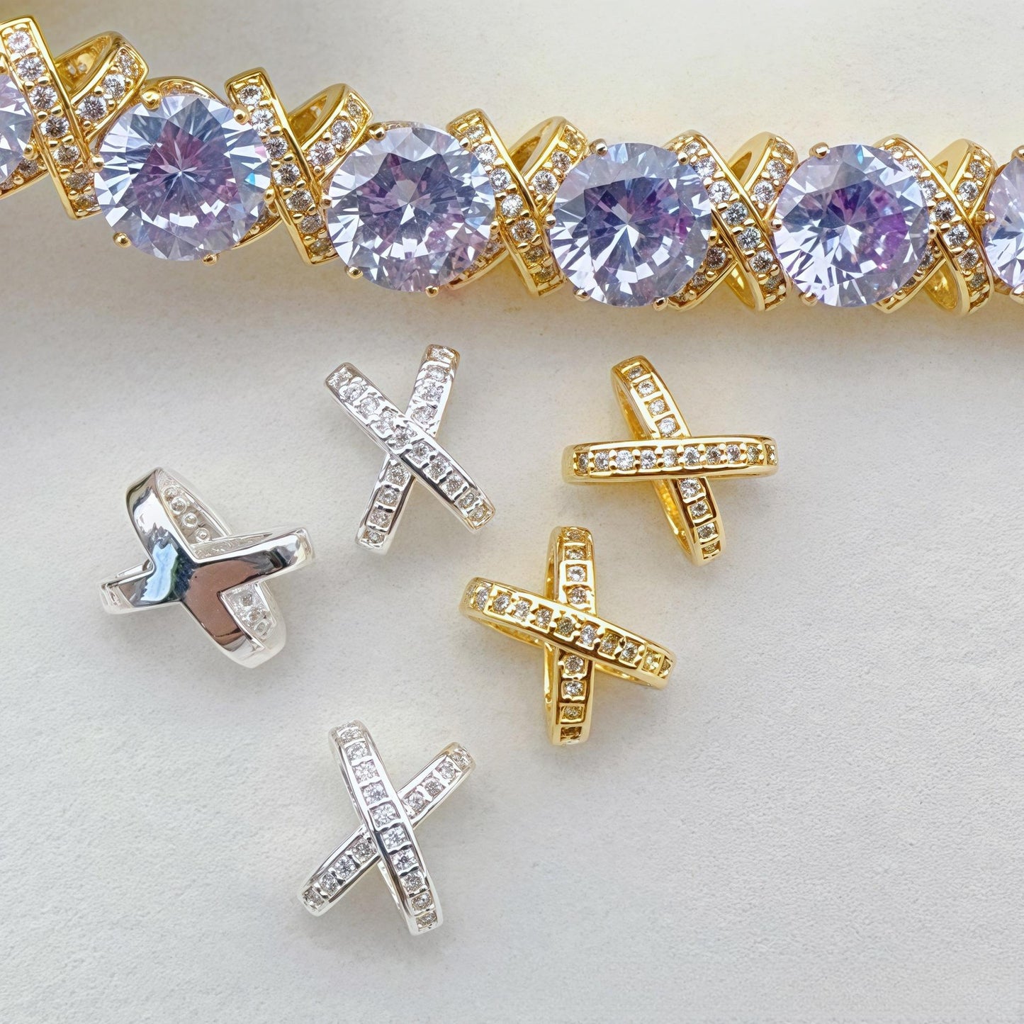 X Spacer Bead  DIY Jewelry Accessories