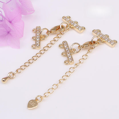 Two-row/Three-row End Clasp with Extender Chain