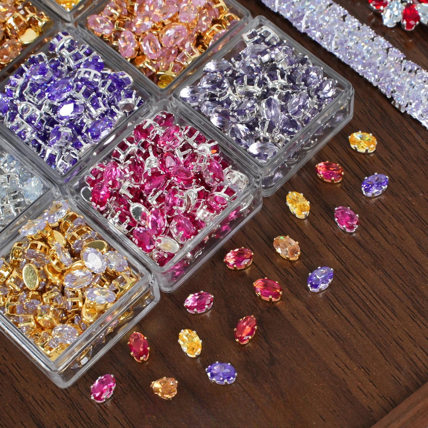 Oval Zircon Zirconia Beads DIY Accessories 4*6MM