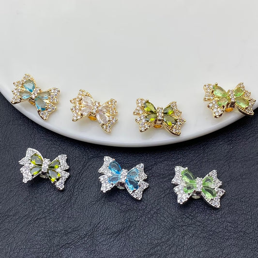 Zirkon Aquamarin Spacer Perlen handgefertigt DIY Perlen Armband und Halskette Schmuck machen liefert