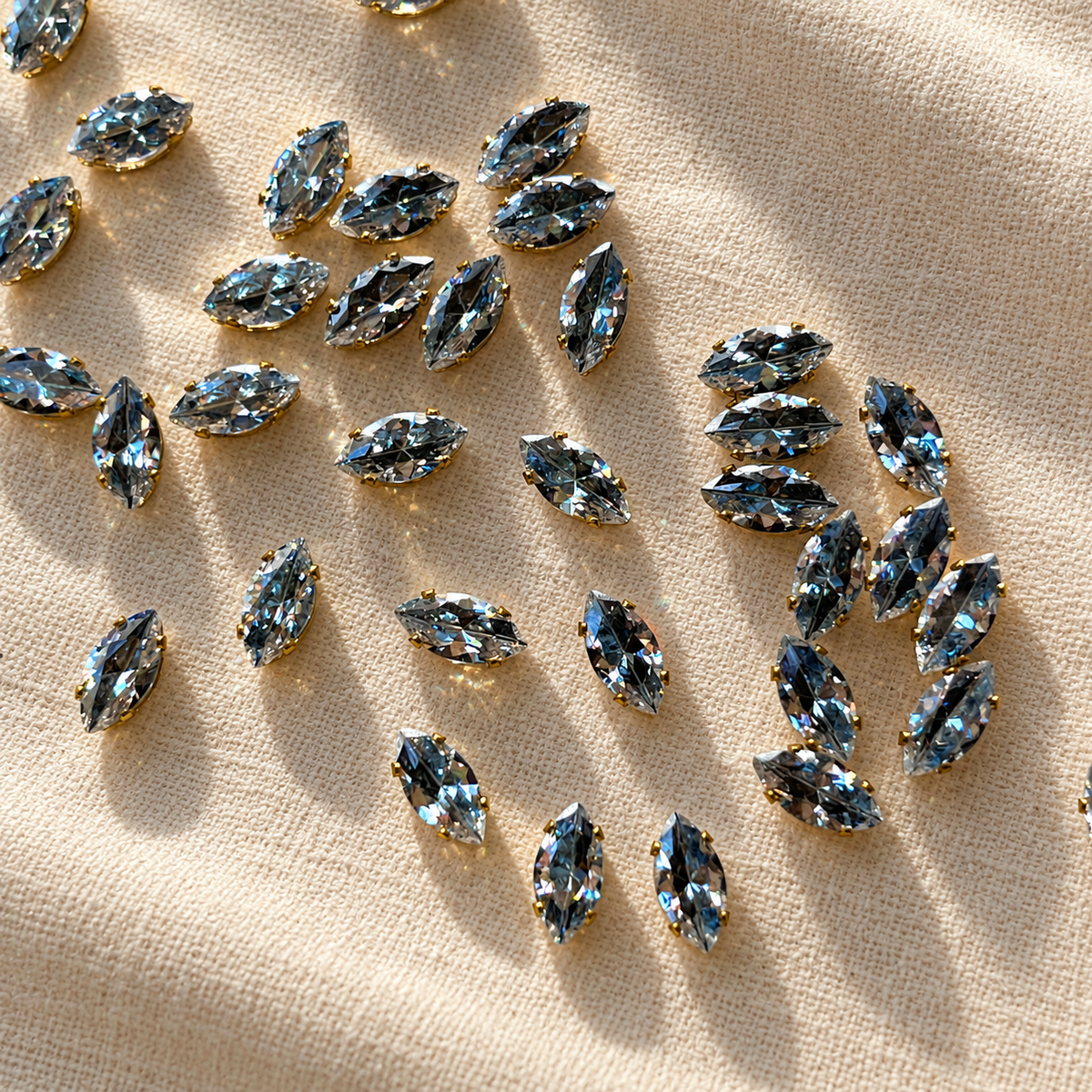 Two-Tone Smoky Blue & Black Marquise 5A Cubic Zirconia Beads  4*8mm