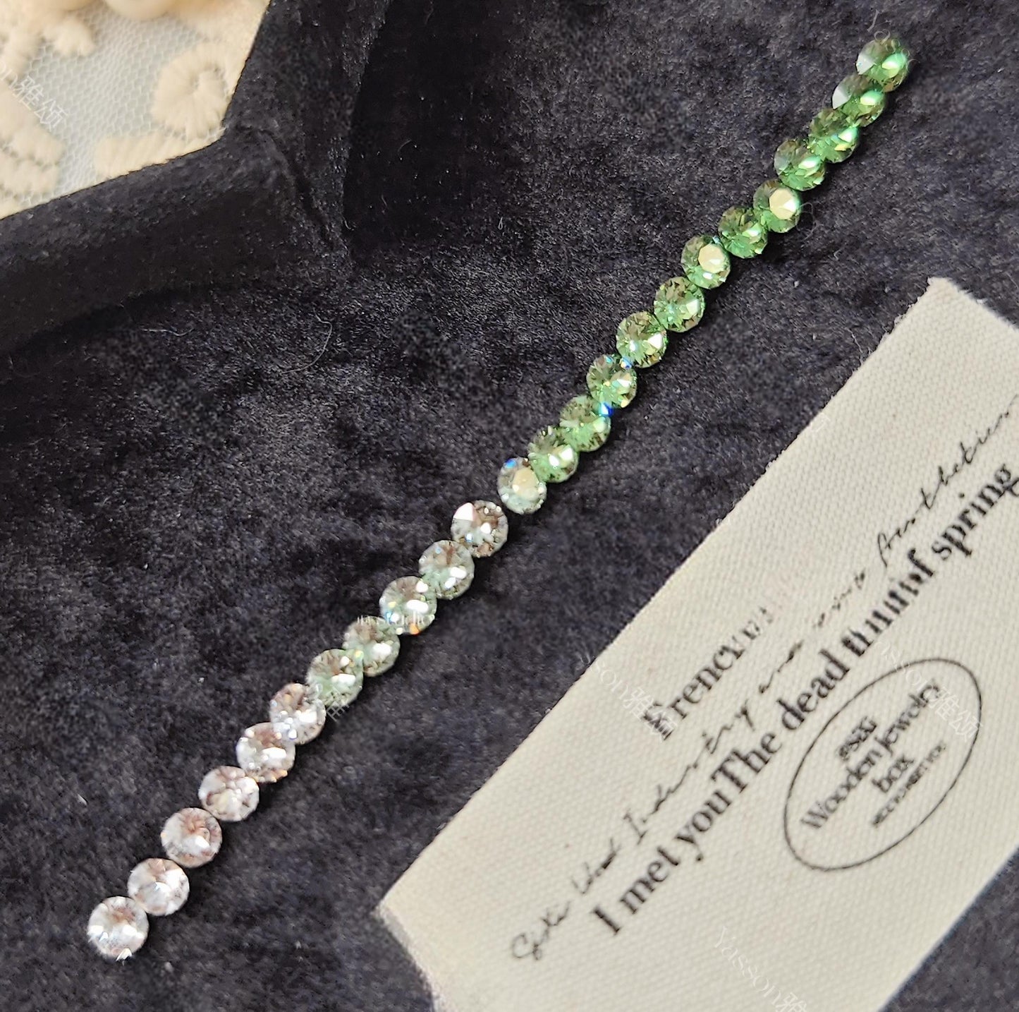 Pulsera de aguamarina y perla hecha a mano