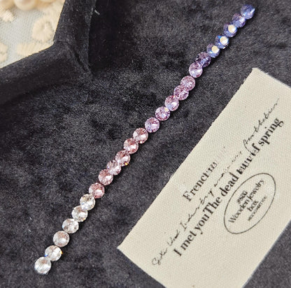 Pulsera de aguamarina y perla hecha a mano