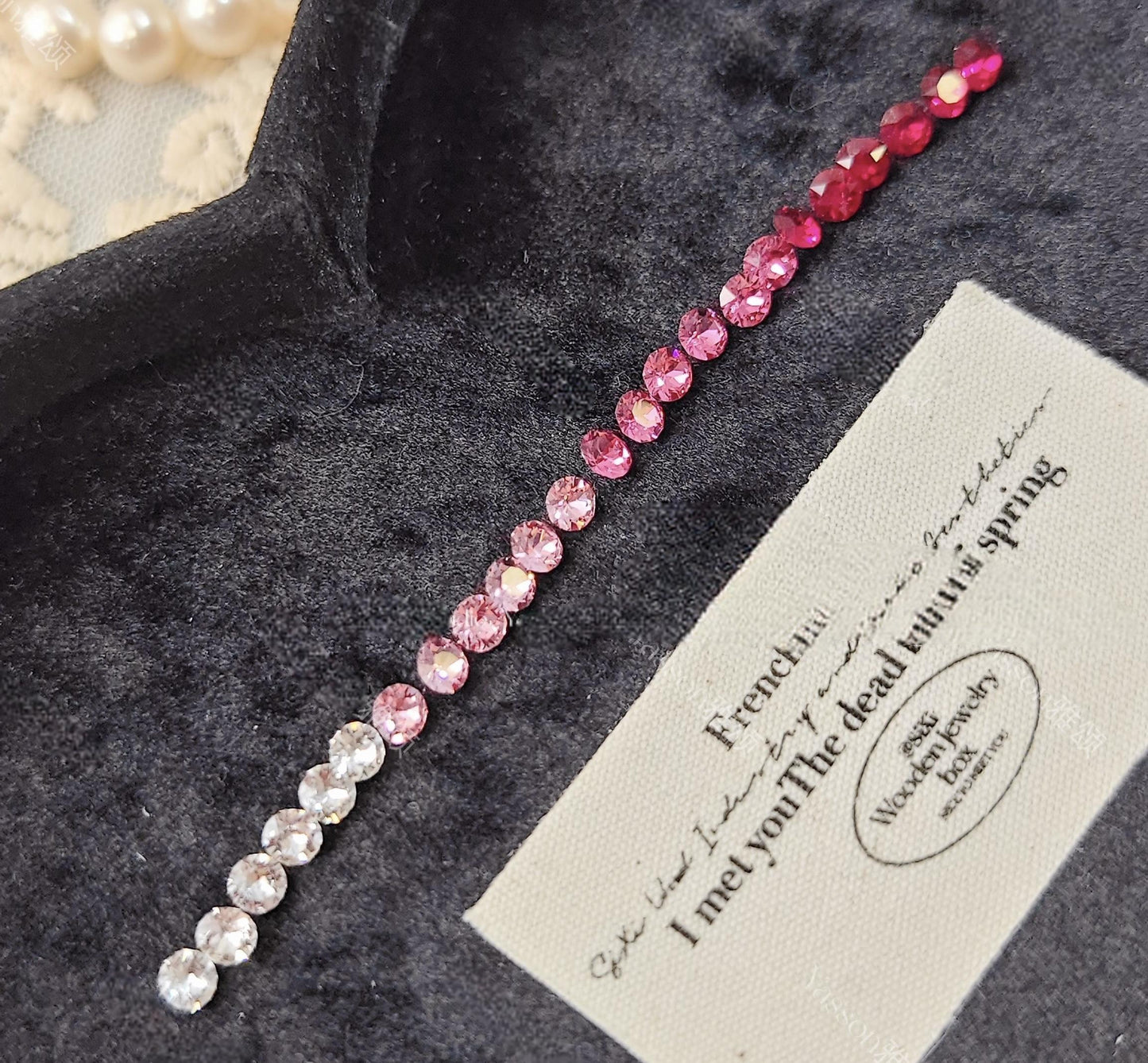 Pulsera de aguamarina y perla hecha a mano