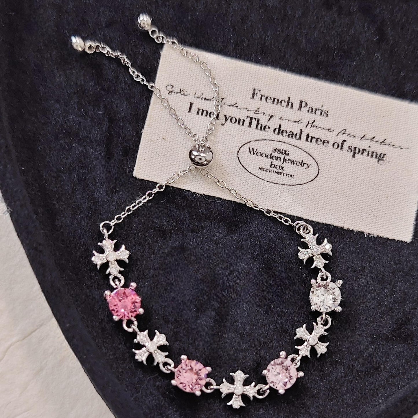 Pulsera de aguamarina y perla hecha a mano