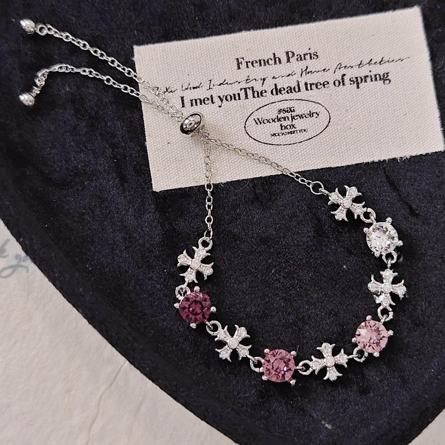 Pulsera de aguamarina y perla hecha a mano