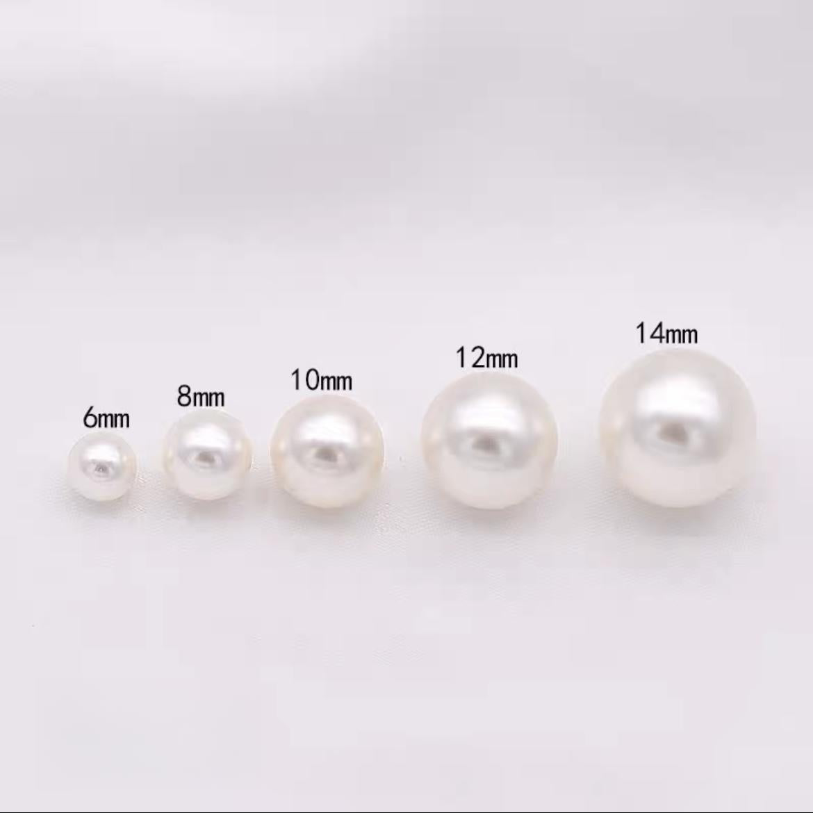 4mm natürliche Muschelperlen DIY Perlen