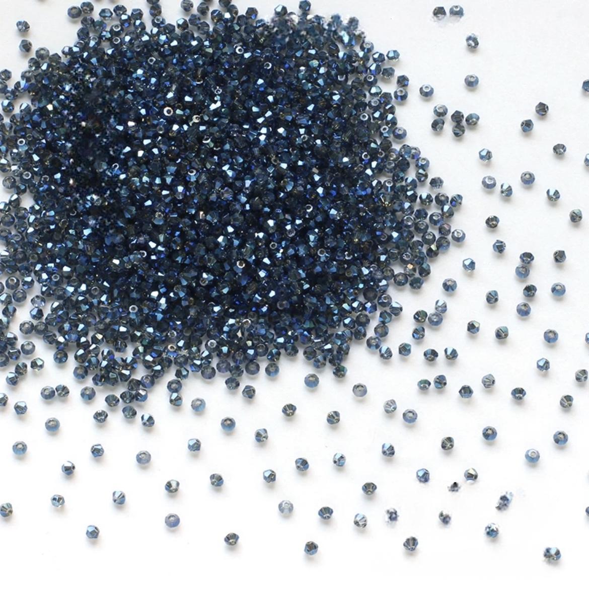 Blue indigo 3A Diamond-Shaped Crystal Beads – DIY Beads for Jewelry Making