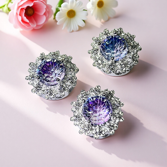 Zirkon Aquamarin Spacer Perlen handgefertigt DIY Perlen Armband und Halskette Schmuck machen liefert