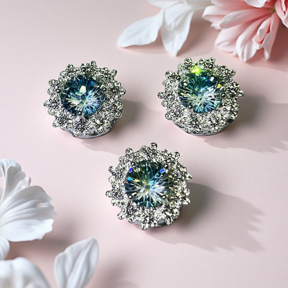 Cuentas espaciadoras de aguamarina y circón hechas a mano para hacer pulseras y collares con abalorios, suministros para hacer joyas