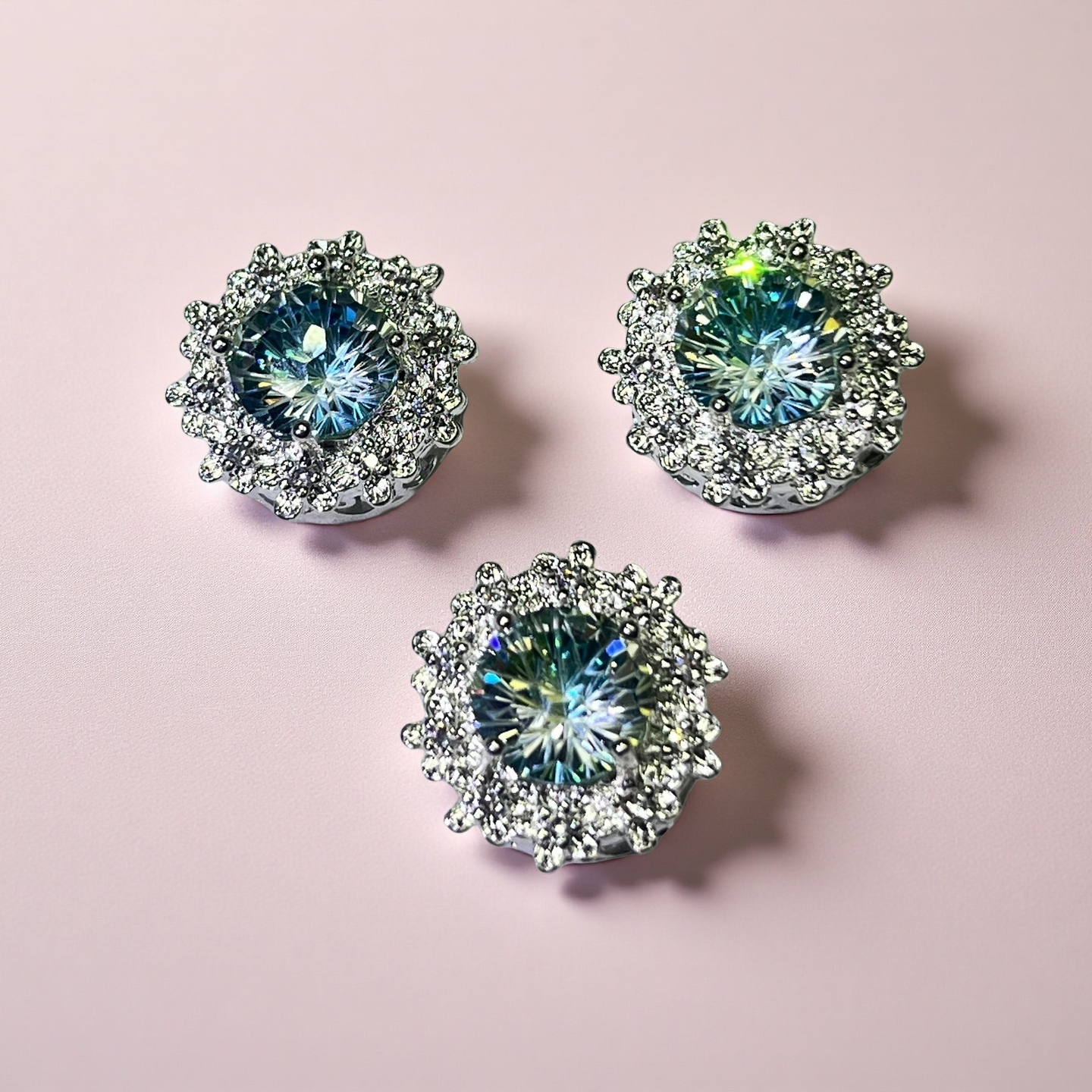 Cuentas espaciadoras de aguamarina y circón hechas a mano para hacer pulseras y collares con abalorios, suministros para hacer joyas