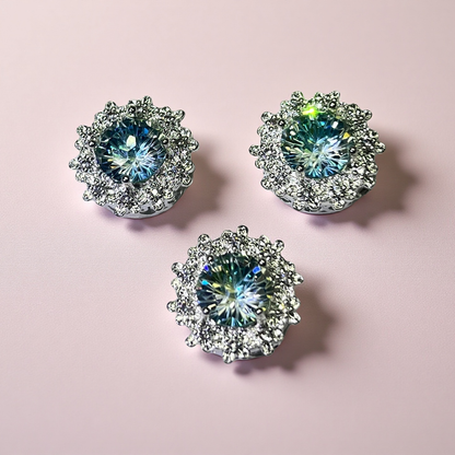 Cuentas espaciadoras de aguamarina y circón hechas a mano para hacer pulseras y collares con abalorios, suministros para hacer joyas