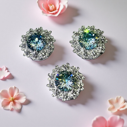 Cuentas espaciadoras de aguamarina y circón hechas a mano para hacer pulseras y collares con abalorios, suministros para hacer joyas