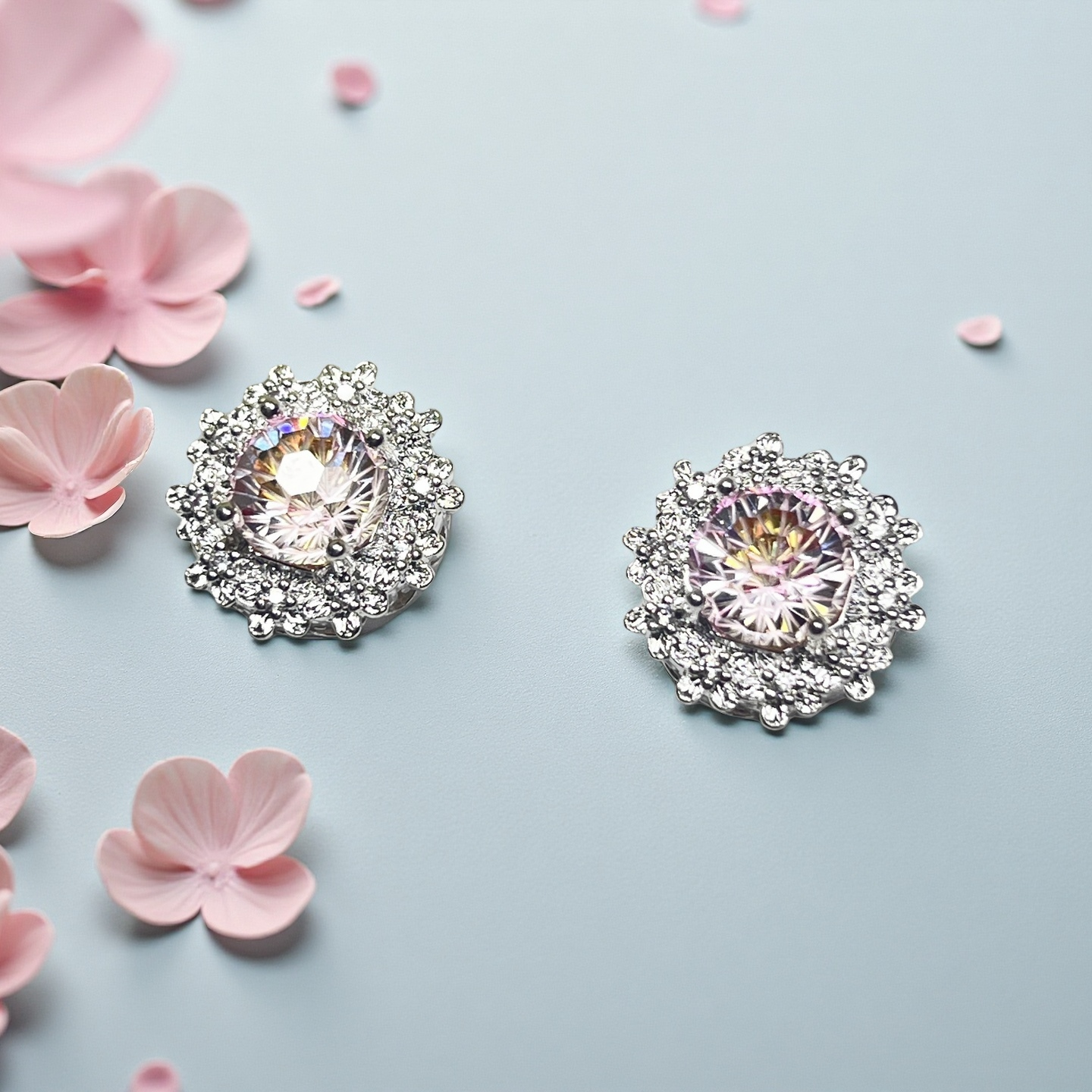 Color-Changing Pink Firework Cut Flower Spacer Beads