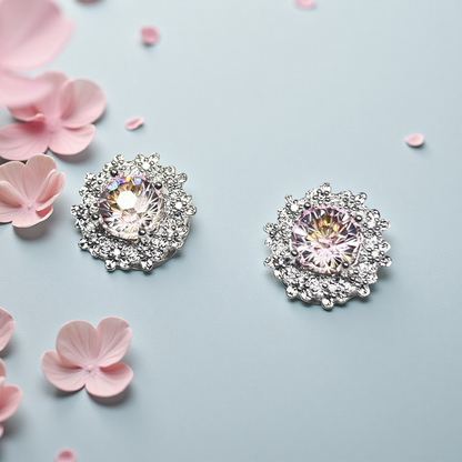 Color-Changing Pink Firework Cut Flower Spacer Beads