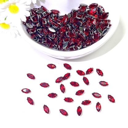 OneMillet Black-Base Marquise  Zirconia Stone 3×6mm