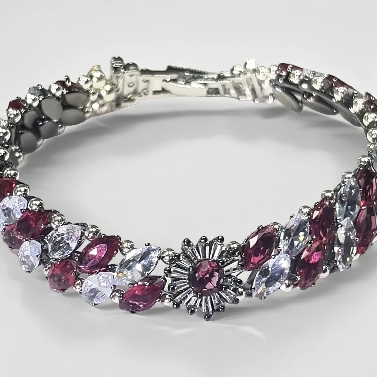 Pulsera de aguamarina y perla hecha a mano