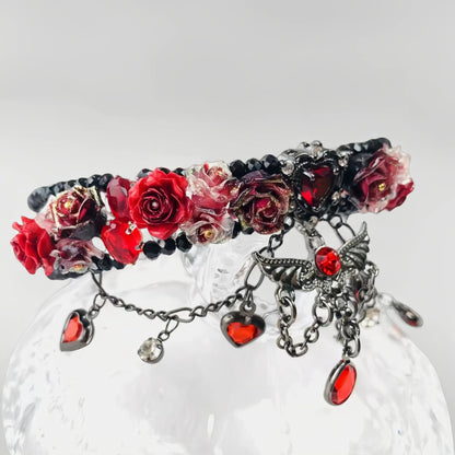 Pulsera de aguamarina y perla hecha a mano