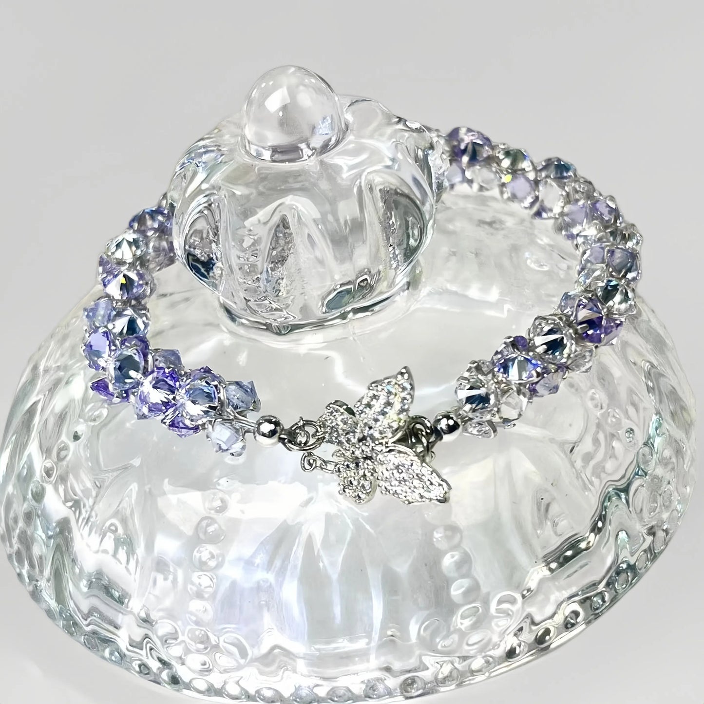 Pulsera de aguamarina y perla hecha a mano