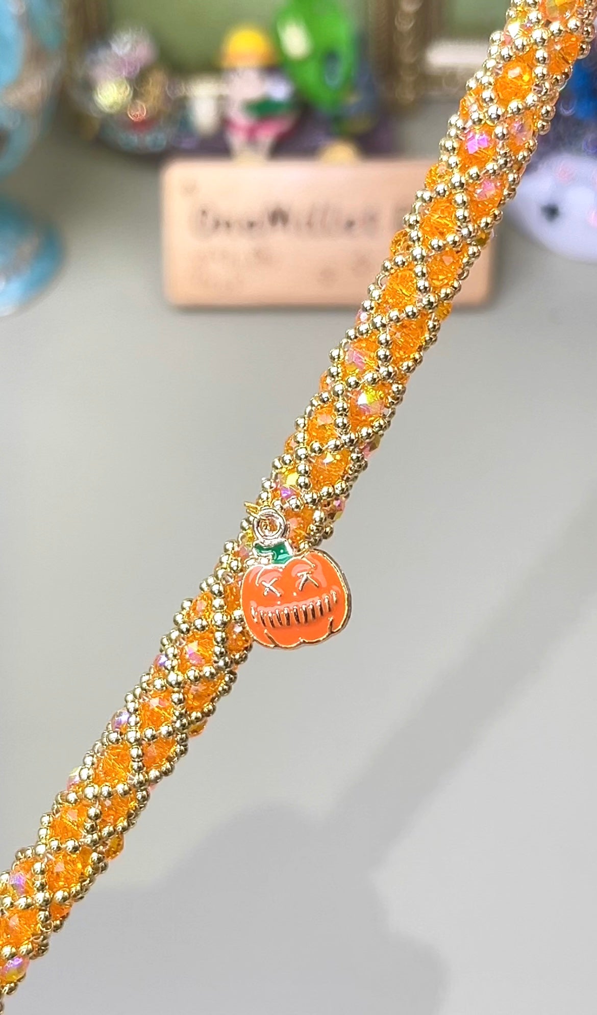 Pulsera de aguamarina y perla hecha a mano