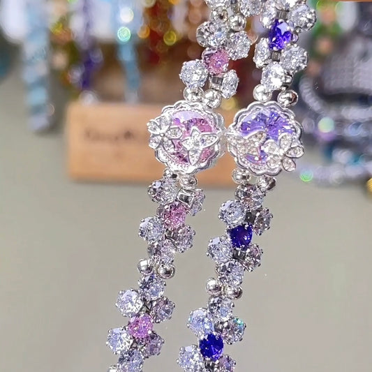 Handgefertigtes Perlen- und Aquamarinarmband