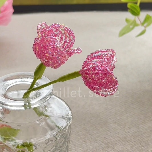 OneMillet Beaded Flower Bouquet Tulip Material Kit-F320  DIY Kit