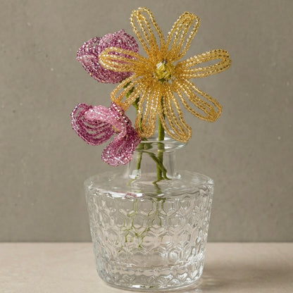 Pulsera de aguamarina y perla hecha a mano