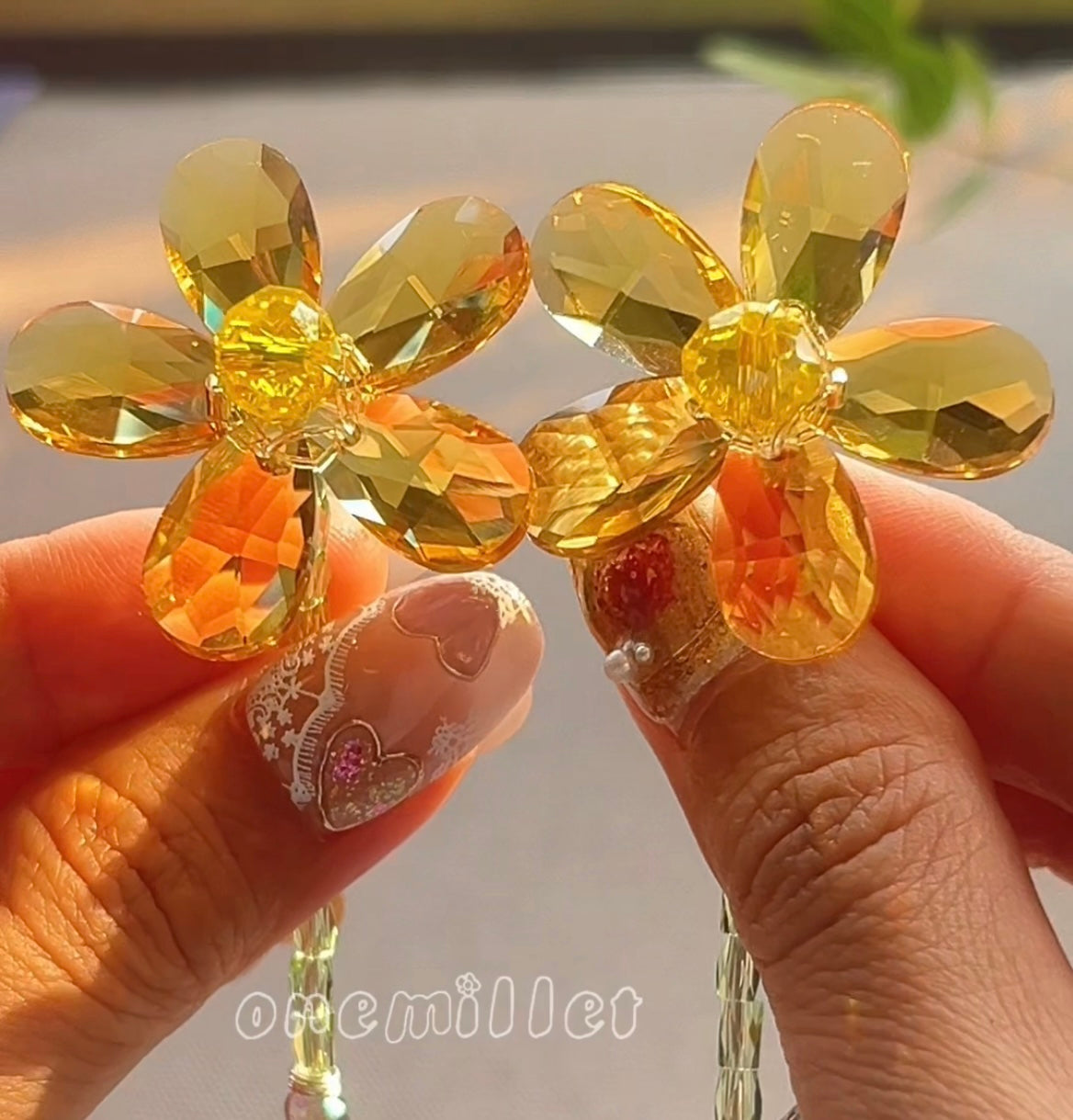 OneMillet Crystal Flower Bouquet Handmade Flower Material DIY Kit