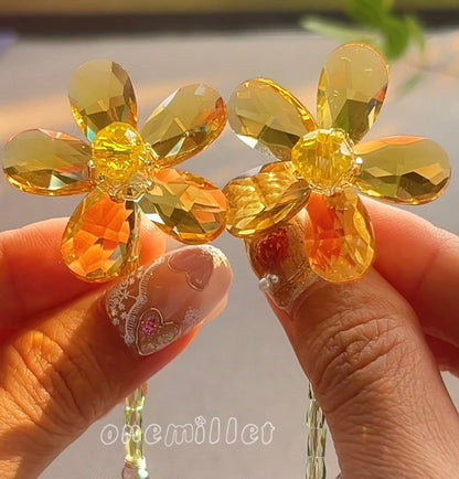 OneMillet Crystal Flower Bouquet Handmade Flower Material DIY Kit