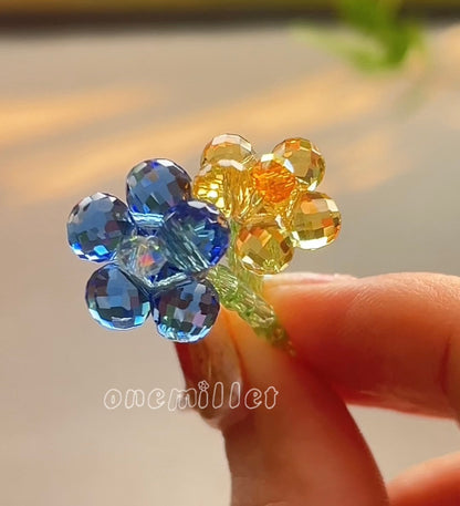 OneMillet Crystal Flower Bouquet Handmade Flower Material DIY Kit