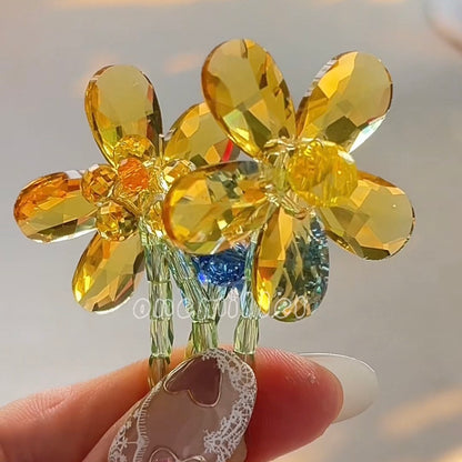 OneMillet Crystal Flower Bouquet Handmade Flower Material DIY Kit