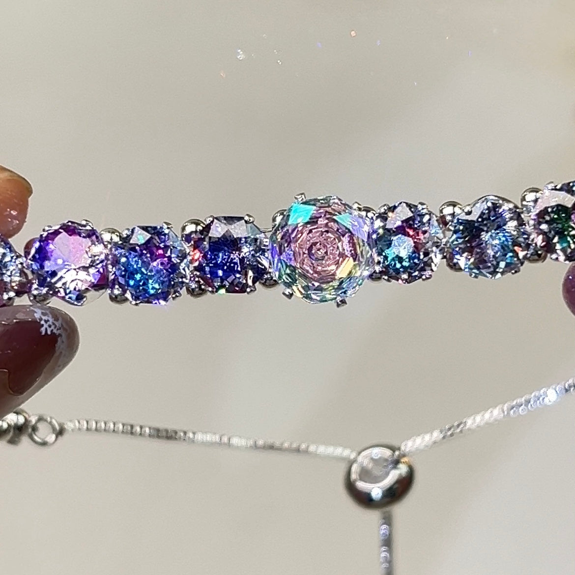 OneMillet Premium Two-Tone Cubic Zirconia  Bracelet Kit –M460 All-in-One DIY Kit Handmade Jewelry Material Kit