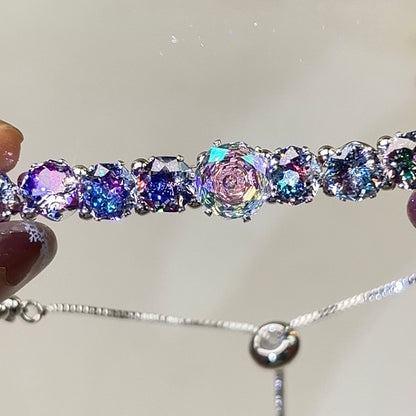 OneMillet Premium Two-Tone Cubic Zirconia  Bracelet Kit –M460 All-in-One DIY Kit Handmade Jewelry Material Kit