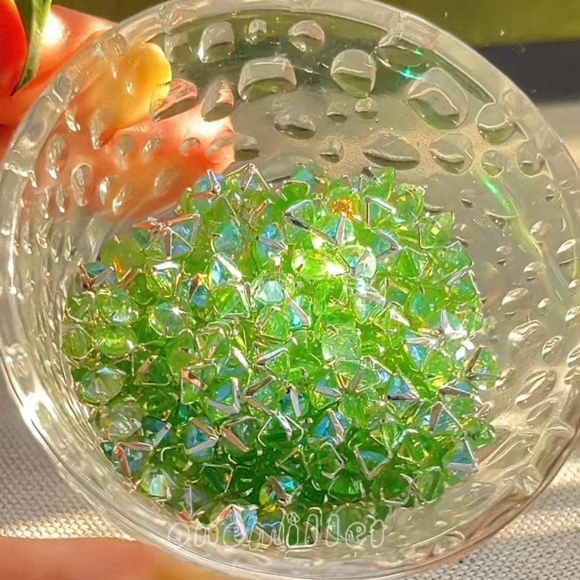 OneMillet AB Reverse  Zircon Beads 5MM