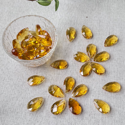 Large Teardrop Crystal Beads for Handmade Flower Crafting