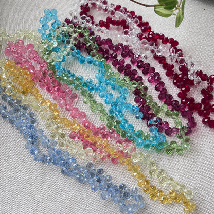 Strawberry Crystal Beads for Handmade Flower