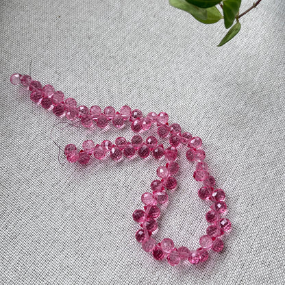 Strawberry Crystal Beads for Handmade Flower